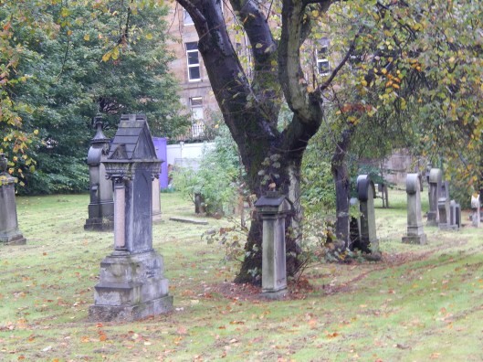 Church burial ground - graves dating to 19th century.