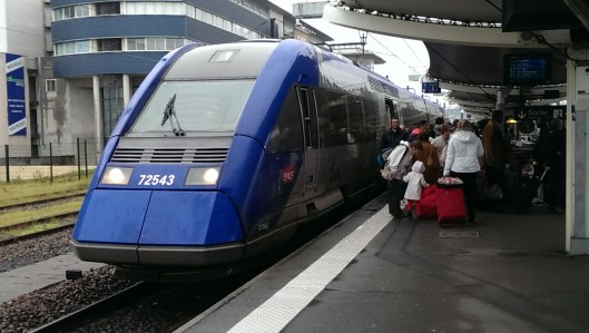 The diesel TER Intercite that brought me on a Ligne Secondaire from Bayeux