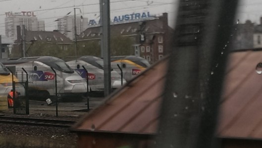 Two of the never used "North of London" Eurostars used by SNCF on the LGV Nord to Lille